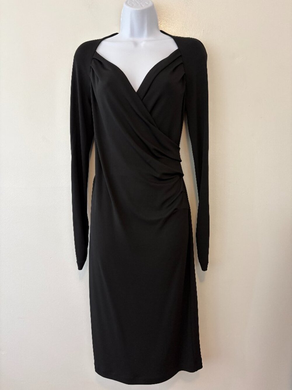 Lafayette 148 New York Black Long Sleeve Dress Size 6